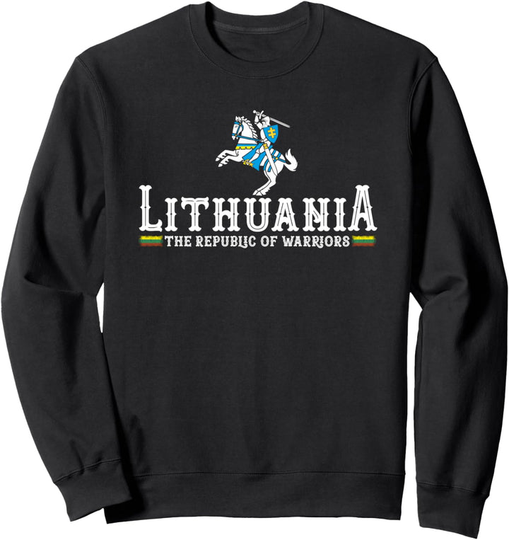 Lithuanian The Republic Of Warriors Lithuania Flag Knight Sweatshirt