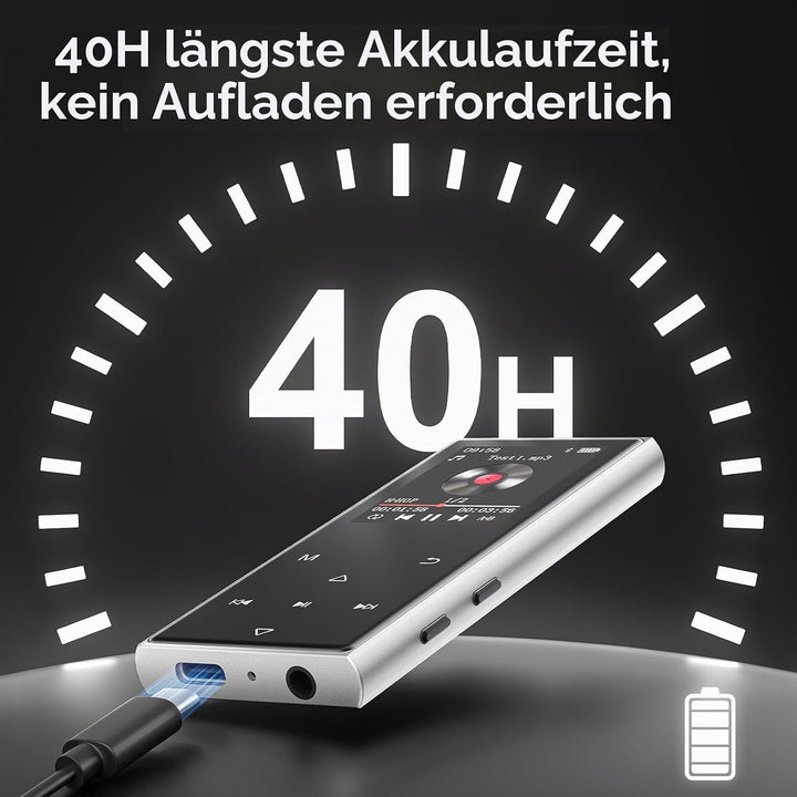 MP3 Player Bluetooth 5.3, MP3 Player Kinder mit 128GB Karte, Lautsprecher | 512GB erweiterbar, Hi-Fi