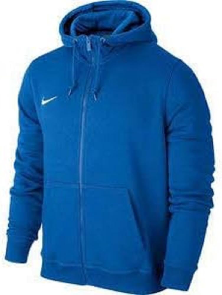 Nike Kinder Sweatshirt Team Club Full Zip Kapuzenjacke,Blau (Royal Blue/Royal Blue/Football White),