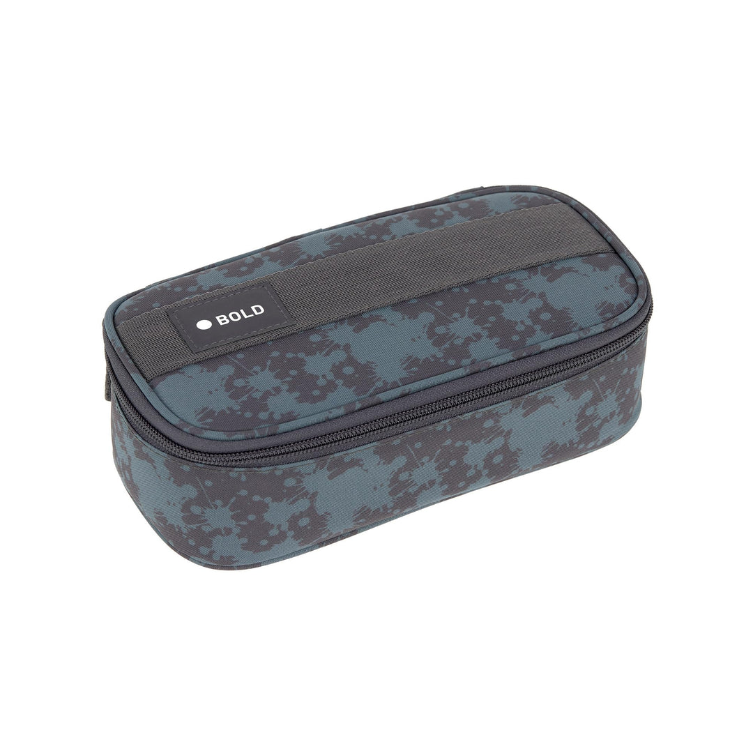 LÄSSIG Bold Schlampermäppchen Stiftemäppchen Schule/School Spacy Pencil Case Bold Spots Blue