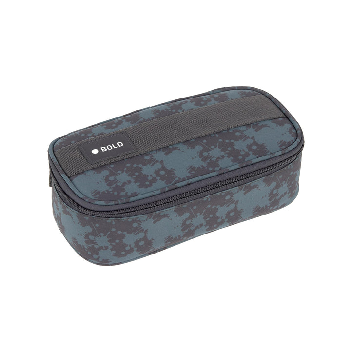 LÄSSIG Bold Schlampermäppchen Stiftemäppchen Schule/School Spacy Pencil Case Bold Spots Blue