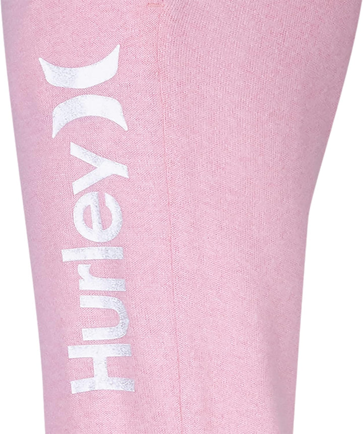 Hurley Mädchen Hrlg Beach Active Fleece Jogg Lässige Hose 5 Jahre Pink Flamingo Heather, 5 Jahre Pin