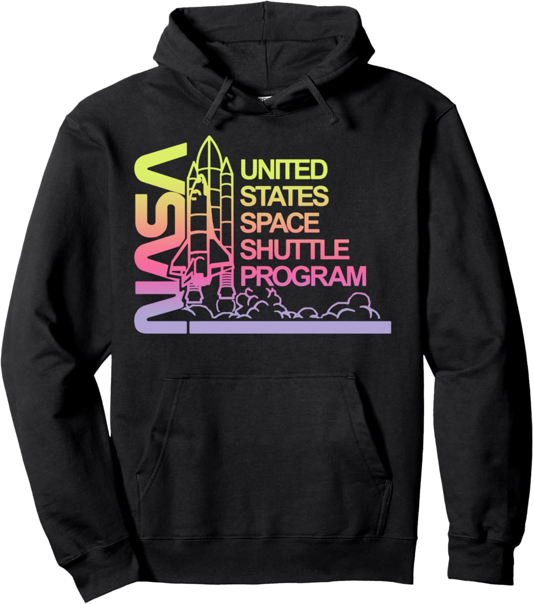 NASA United Stats Space Shuttle Program Pastel Gradient Pullover Hoodie
