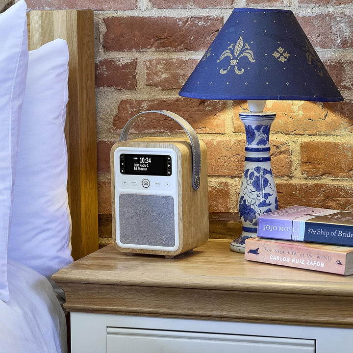 VQ VQ-MONTY-OK Monty Radio w/Bluetooth Eiche Wooden Eiche, Wooden Eiche