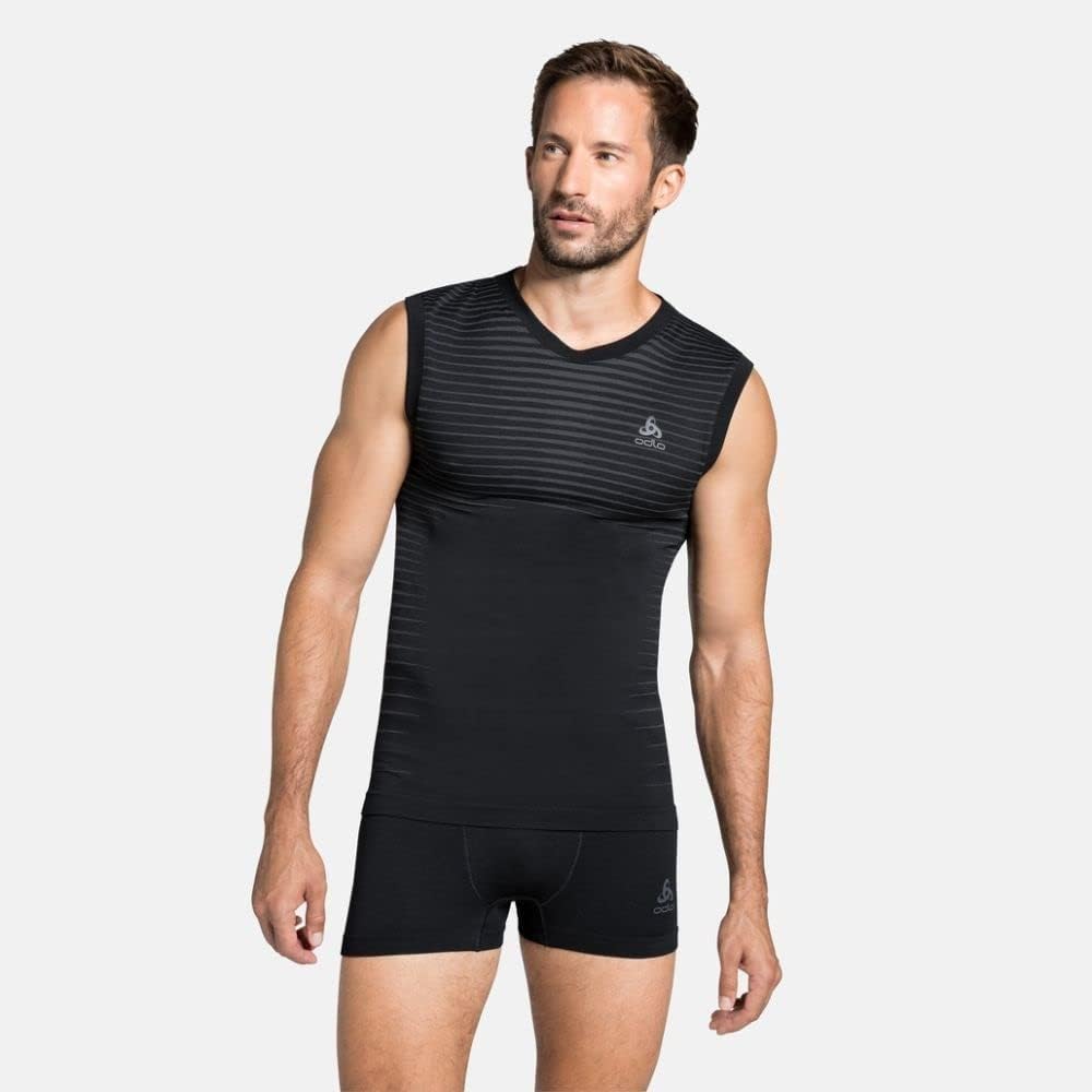 Odlo Herren Performance Light_188162 Funktionsunterwäsche Tanktop (1er Pack), Schwarz