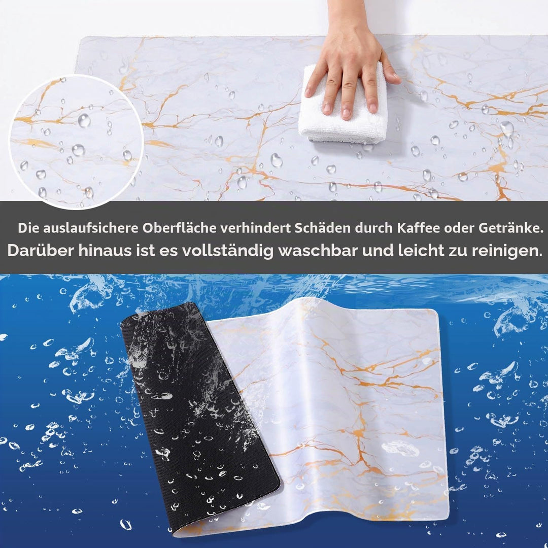 Schreibtischunterlage Mauspad, Mauspad XXXL 900 x 400mm, Mausunterlage Gross, Gaming Mouse Pad, Ausl