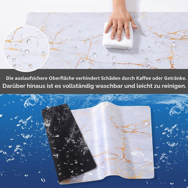 Schreibtischunterlage Mauspad, Mauspad XXXL 900 x 400mm, Mausunterlage Gross, Gaming Mouse Pad, Ausl