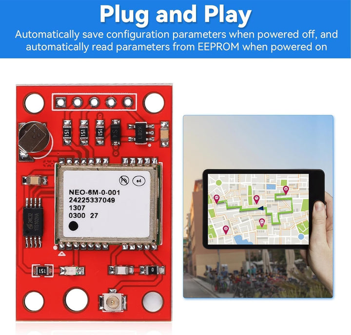 2 Stück GY-NEO6MV2 NEO-6M GPS-Modul Flugsteuerungsmodul unterstützt 3 V-5 V Stromversorgung mit Kera