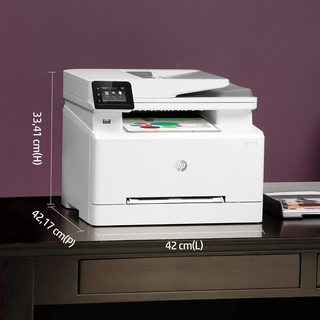 HP Color LaserJet Pro M283fdw Multifunktions-Farblaserdrucker (256MB, Drucker, Scanner, Kopierer, Fa