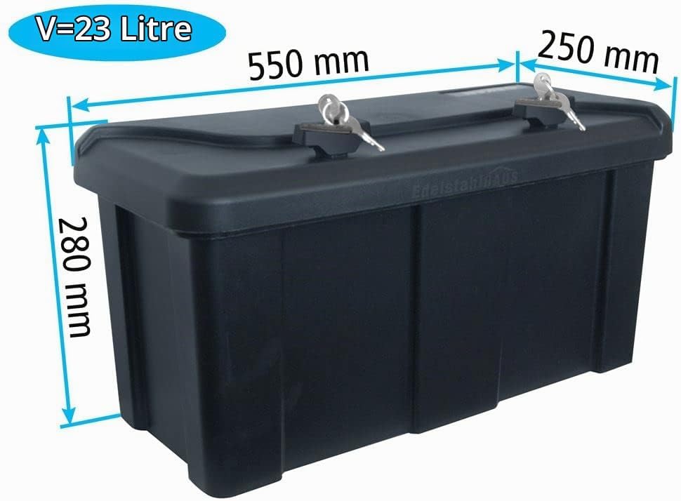 Deichselbox Blackit 2-550x250x295mm Anhängerbox Werkzeugkasten Anhänger Staukiste Werkzeugkiste Box