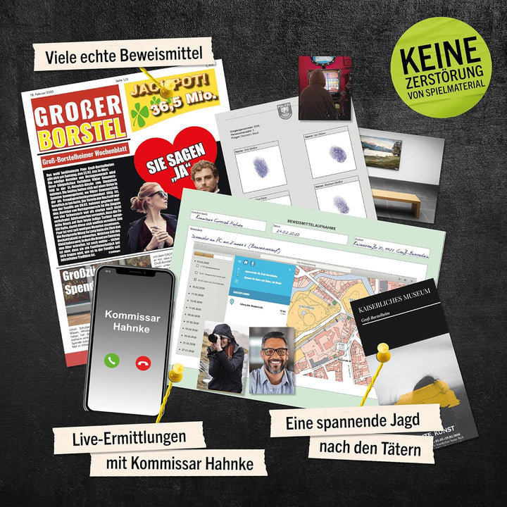 Hidden Games Tatort - Das Diadem der Madonna, Krimispiel für Erwachsene, Detektivspiel, Cold Case, F
