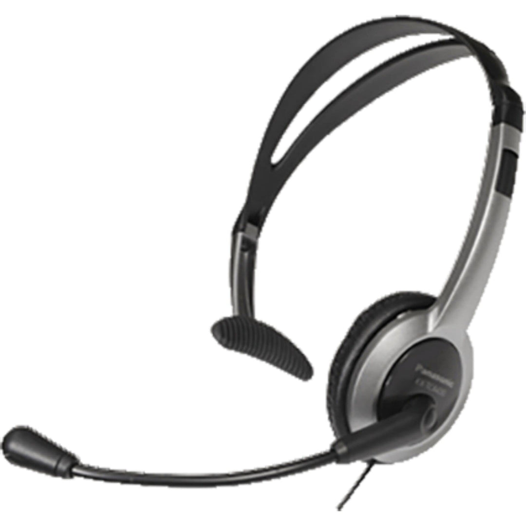 Panasonic RP-TCA430E-S Headset für alle Telefone mit 2,5mm Klinken-Anschluss, Silber/schwarz
