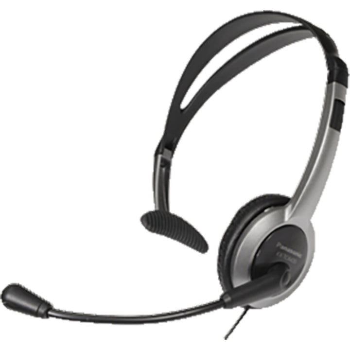 Panasonic RP-TCA430E-S Headset für alle Telefone mit 2,5mm Klinken-Anschluss, Silber/schwarz