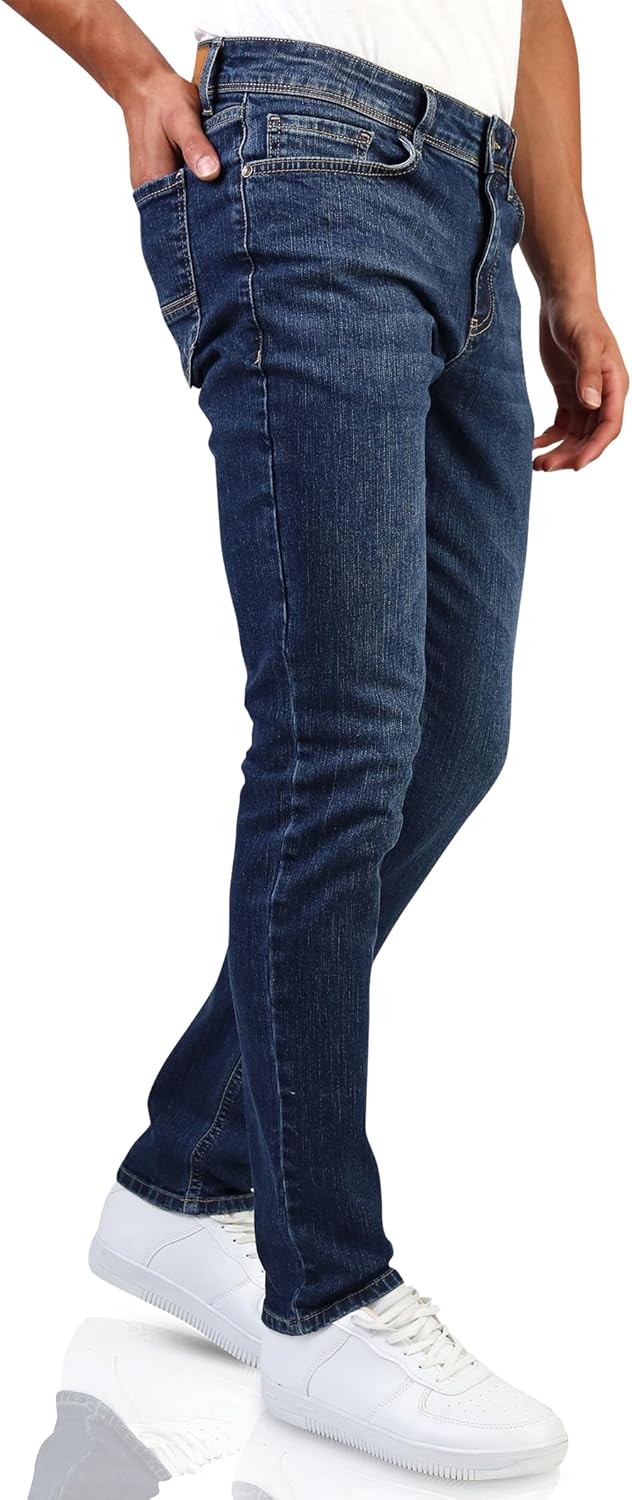 HALAT'S Herren Jeans Slim Fit - Baumwolle Jeanshose Stretch für Herren mit Schlanke Elastizität 32W