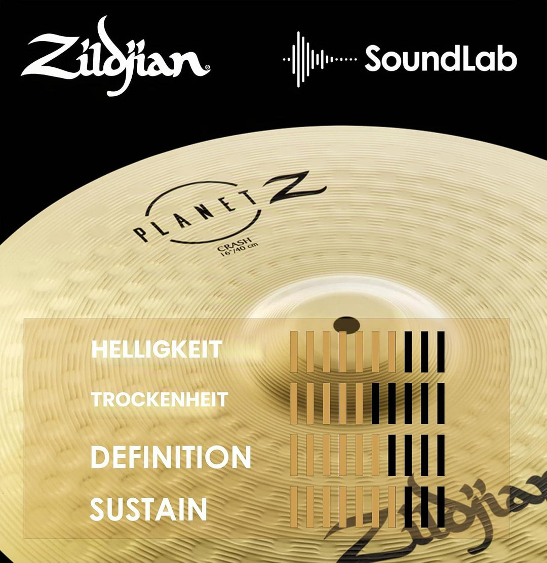 Zildjian ZP16C Planet Z Series - Crash Cymbal - 16" 2020 16'' Crash Planet Z - Neues Modell, 16'' Cr
