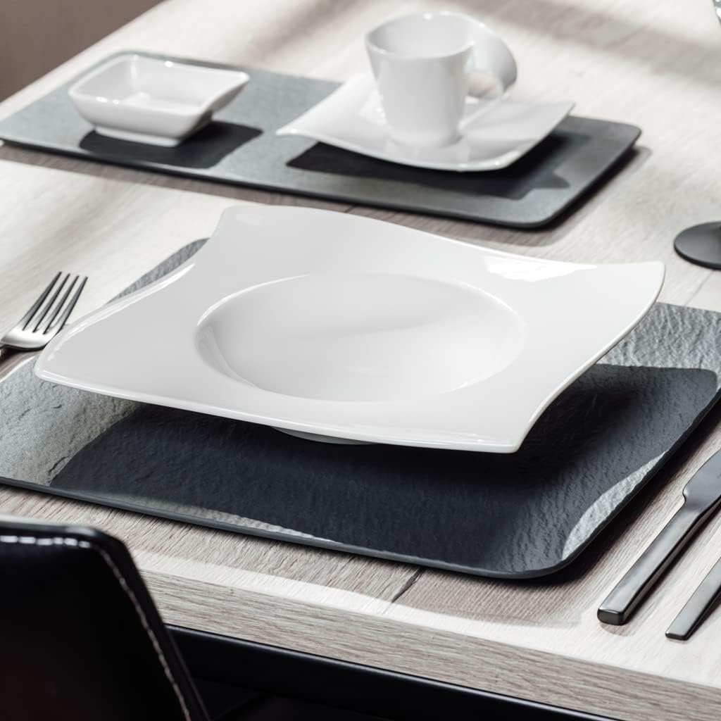 Villeroy & Boch NewWave Pastateller, 28 cm, Premium Porzellan, Weiss Pastateller 28 cm, Pastateller
