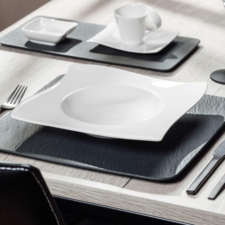 Villeroy & Boch NewWave Pastateller, 28 cm, Premium Porzellan, Weiss Pastateller 28 cm, Pastateller