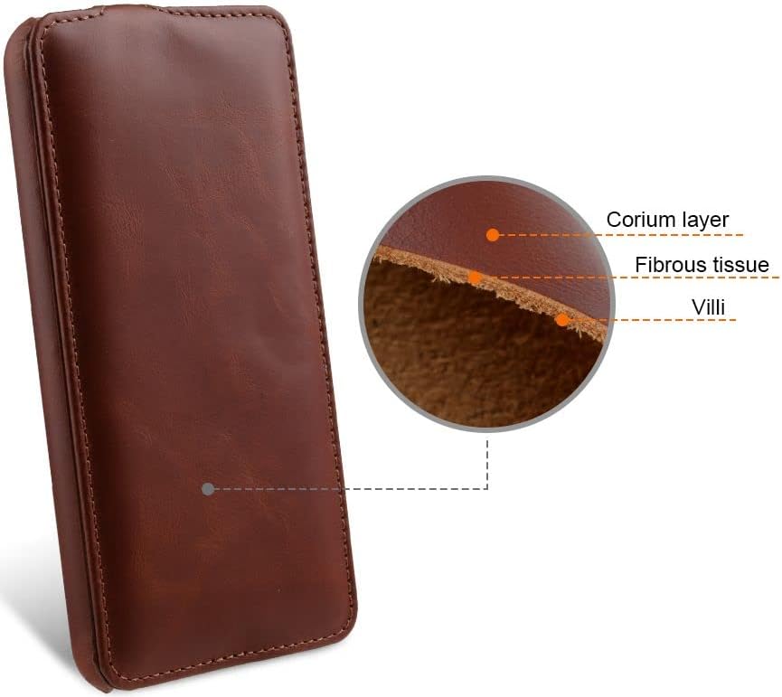 STILGUT UltraSlim kompatibel mit Samsung Galaxy S23 Plus Hülle - Samsung S23 Plus Flip Case aus Lede