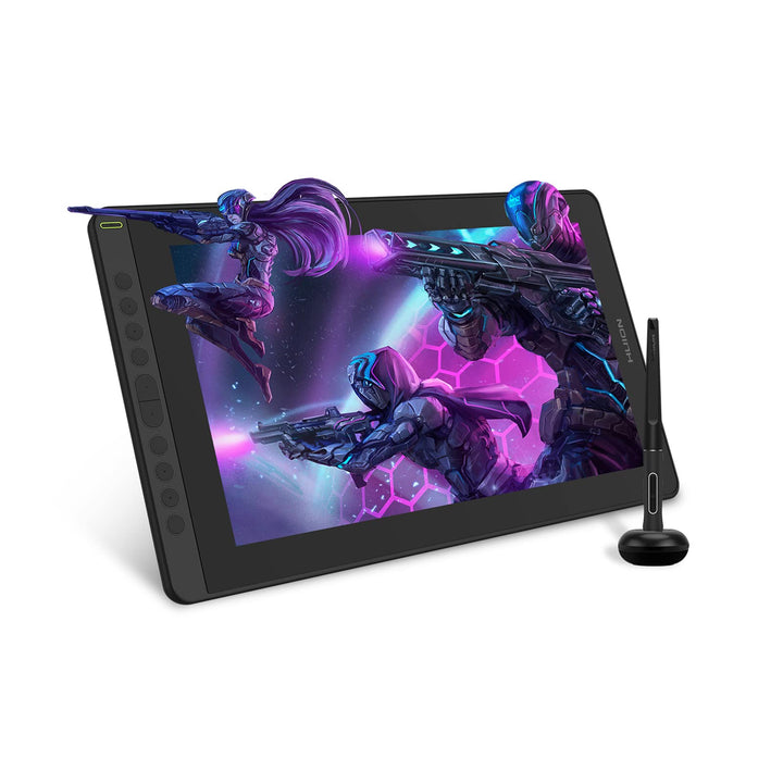 HUION Kamvas 16 Grafiktablett mit Display,15,6-Zoll Volllaminatbildschirm Pen Display, 10 programmie