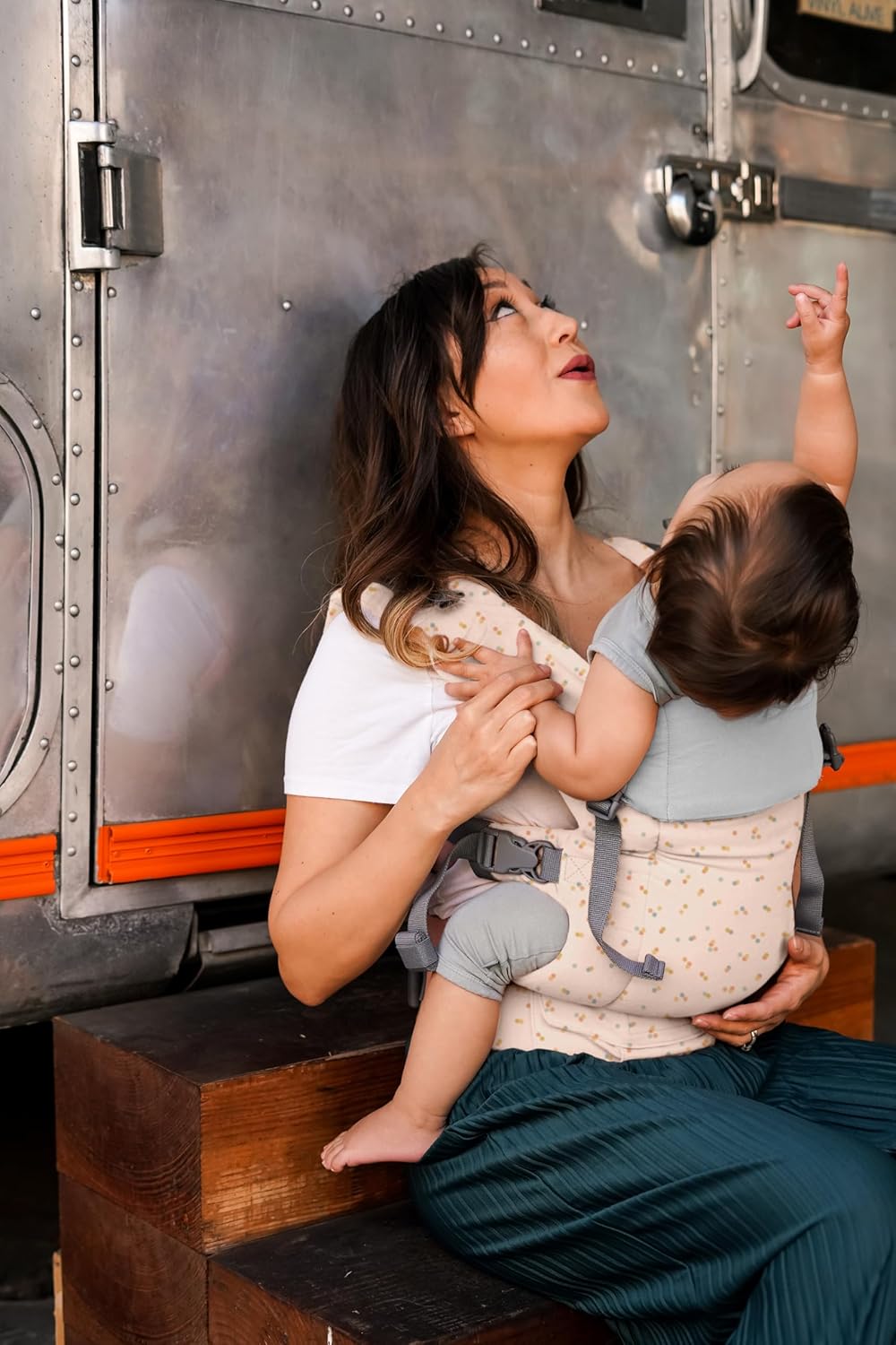 Beco Gemini Babytrage Neugeborene ab Geburt bis Kleinkind - 4 Tragepositionen Baby Trage aus 100% Ba