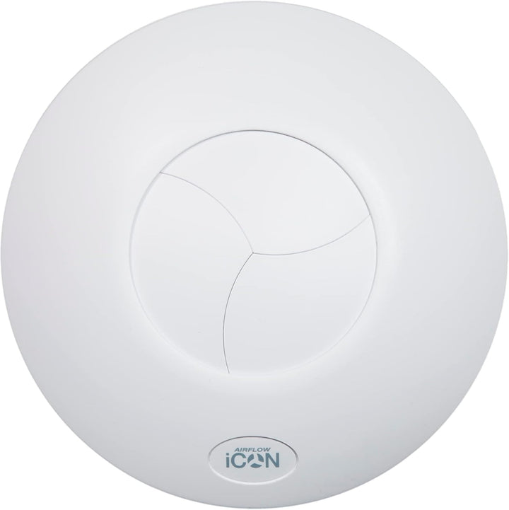 Airflow iCON 15 Feuchtigkeitssensor Badezimmer-Abluftventilator 19 l/s – 100 mm/4" – Mit Feuchtigkei