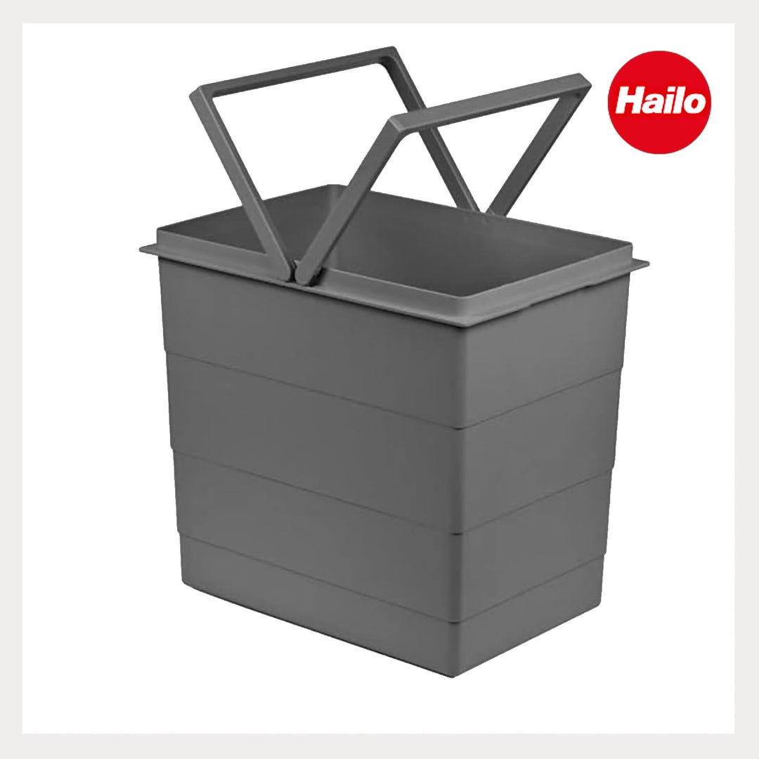 Hailo Inneneimer 1129959 | 18 Liter Doppelhenkel | Abfalleimer Einsatz für Raumspar Tandem und Rondo