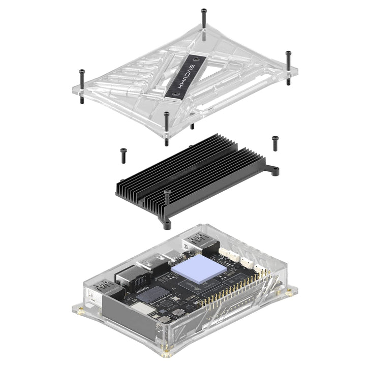 khadas Passiver Vim Kühlkörper für Einzelplatinen-Computer von VIM1 / VIM2 / VIM3 / VIM3L / Edge-V/D