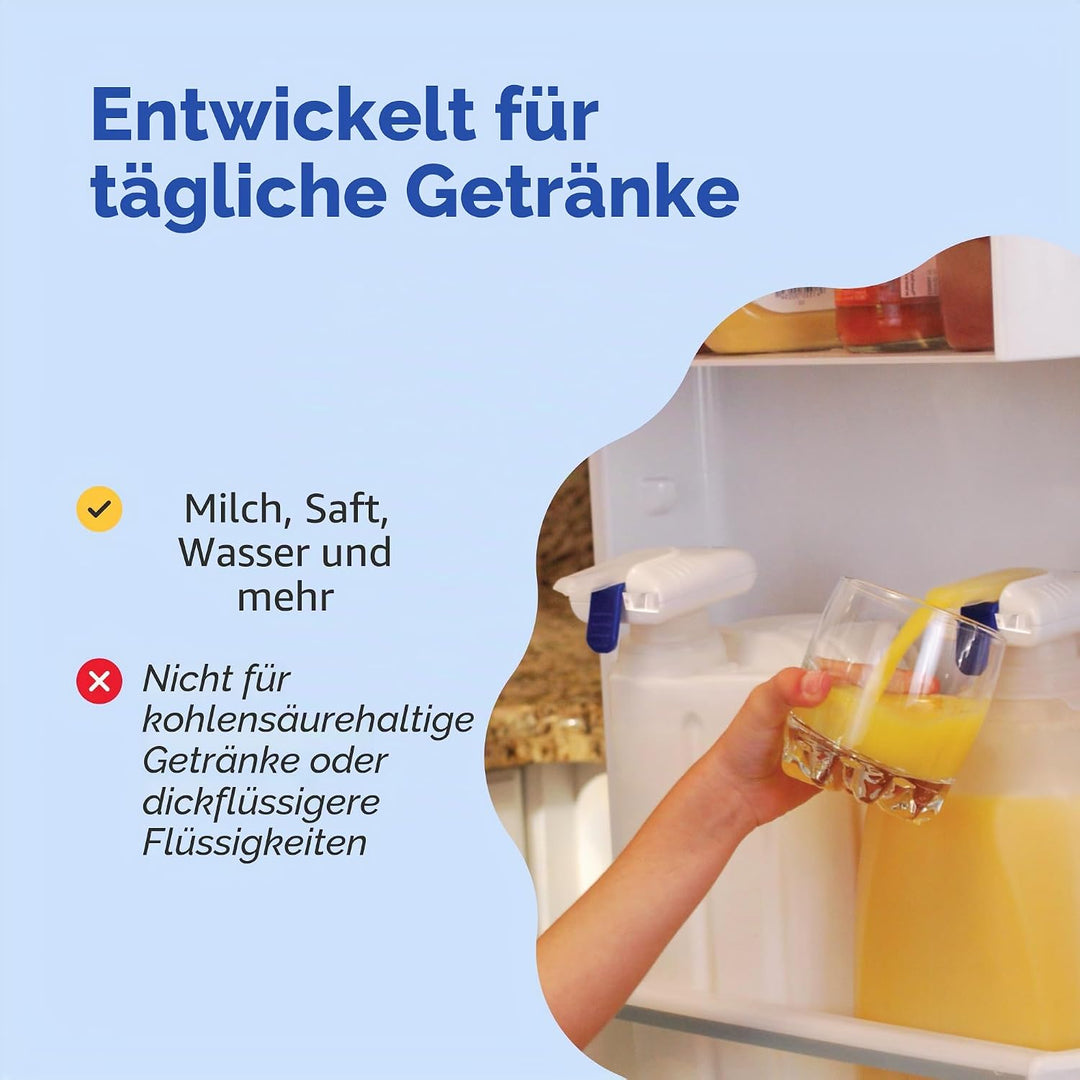 The Magic Tap Automatischer Getränkespender – freihändiger Getränkespender für Kühlschrank – Perfekt