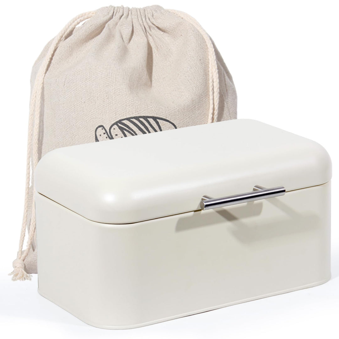 SYLANDO Brotkasten aus Metall mit Edelstahlgriff, Brot Lange Aufbewahren, Retro Brot Box, Brotaufbew
