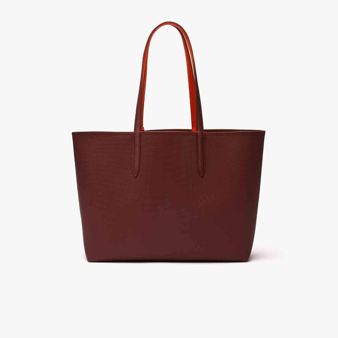 Lacoste Damen Nf2142aa Einkaufstasche Dunkelrot/Orange (M49), Dunkelrot/Orange (M49)