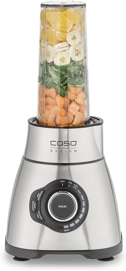 CASO B 1800 PowerBlender-Set - Standmixer, 28.000 U/min, Glasbehälter 1,75 L, inkl. Trinkflasche und