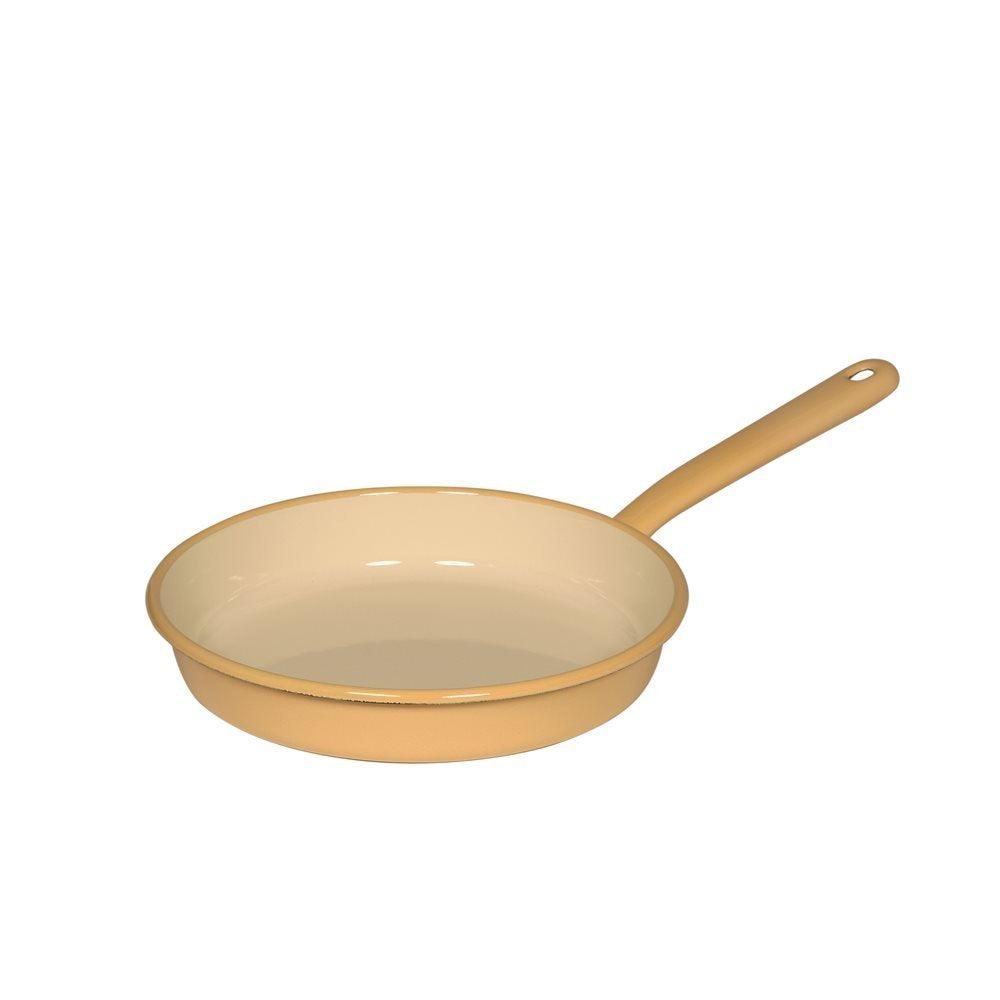 Riess, 0291-006, Omelettpfanne 22, CLASSIC - BUNT/PASTELL, Farbe Goldgelb, Durchmesser 22 cm, Höhe 7