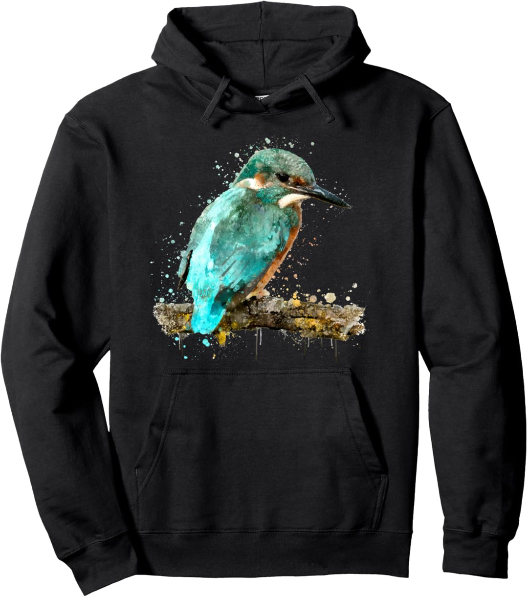 Kolibri Exotischer Vogel Aquarell Tiermotiv Pullover Hoodie