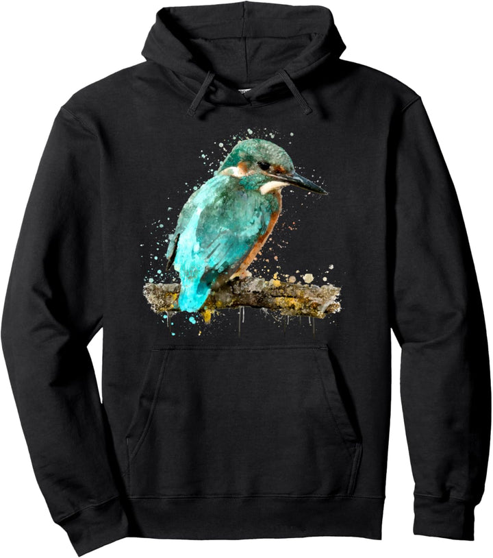 Kolibri Exotischer Vogel Aquarell Tiermotiv Pullover Hoodie