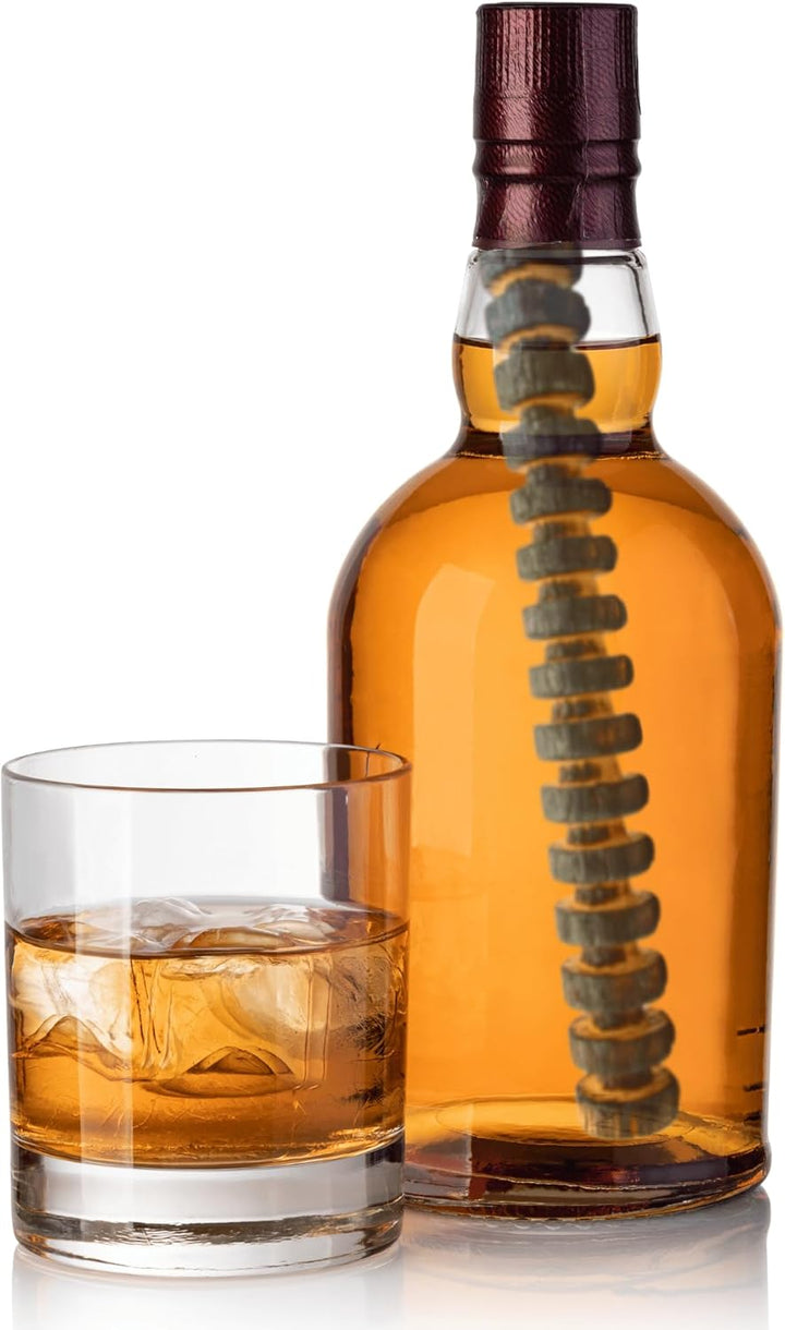 Spirale aus Eichenfässern x 2 - Holzspiralen, Eichen Infusion Flasche Spiral (Whiskey Bourbon US - S