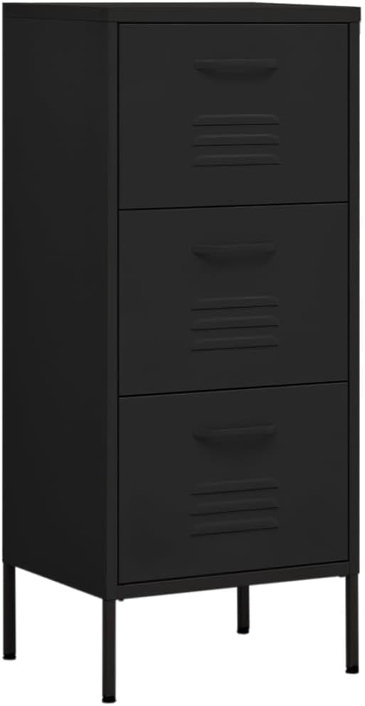 Aktenschränke mit 3 Schubladen, vertikaler Metallschrank, freistehend, Küche, Speisekammer, Aufbewah