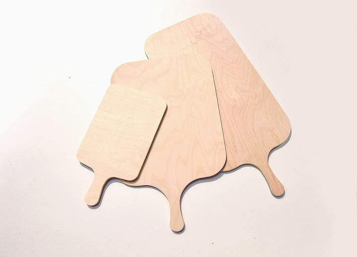 Die Schreiner - Christoph Siegel 3er Set Flammkuchenbrett - formschön & praktisch Grösse L, L