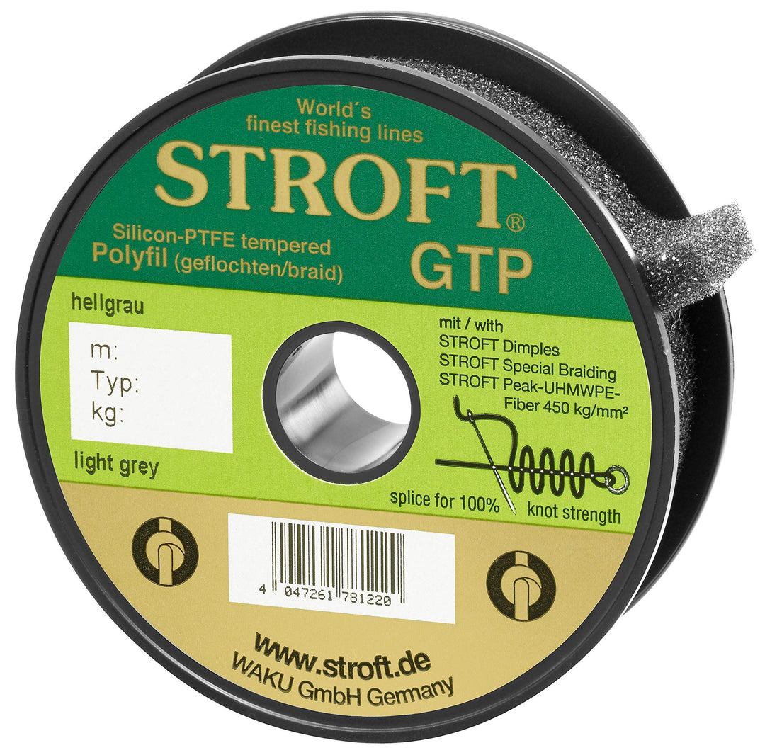 WAKU Schnur STROFT GTP Typ R Geflochtene 100m hellgrau R1-0,150mm-4,5kg, R1-0,150mm-4,5kg