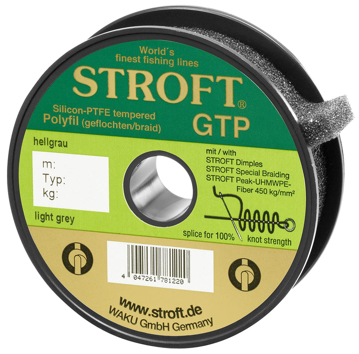WAKU Schnur STROFT GTP Typ R Geflochtene 100m hellgrau R1-0,150mm-4,5kg, R1-0,150mm-4,5kg