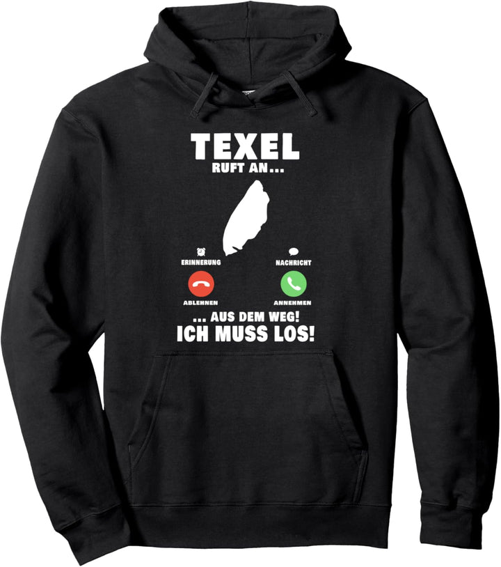 Texel Anruf Niederlande Holland Telefon Reise Texel Pullover Hoodie