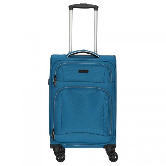 D&N Travel Line 9204-4-Rollen-Kabinentrolley S 55 cm blau