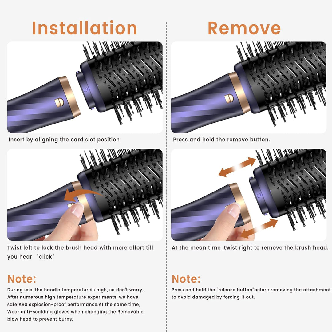 Haarstyler Hair Styler Set Air Styler set 6 In 1 Mit Rundbürstenföhn Warmluftbürste Thermal Brush Ai