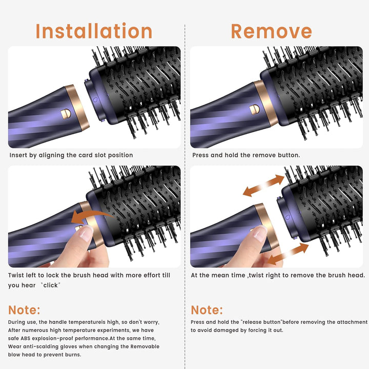 Haarstyler Hair Styler Set Air Styler set 6 In 1 Mit Rundbürstenföhn Warmluftbürste Thermal Brush Ai