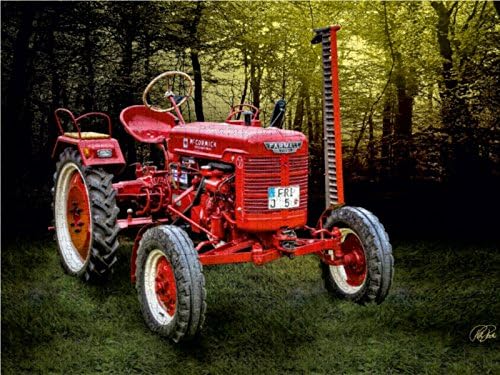 CALVENDO Puzzle Oldtimer Traktor McCormick 1000 Teile Lege-Grösse 64 x 48 cm Foto-Puzzle Bild von Pe