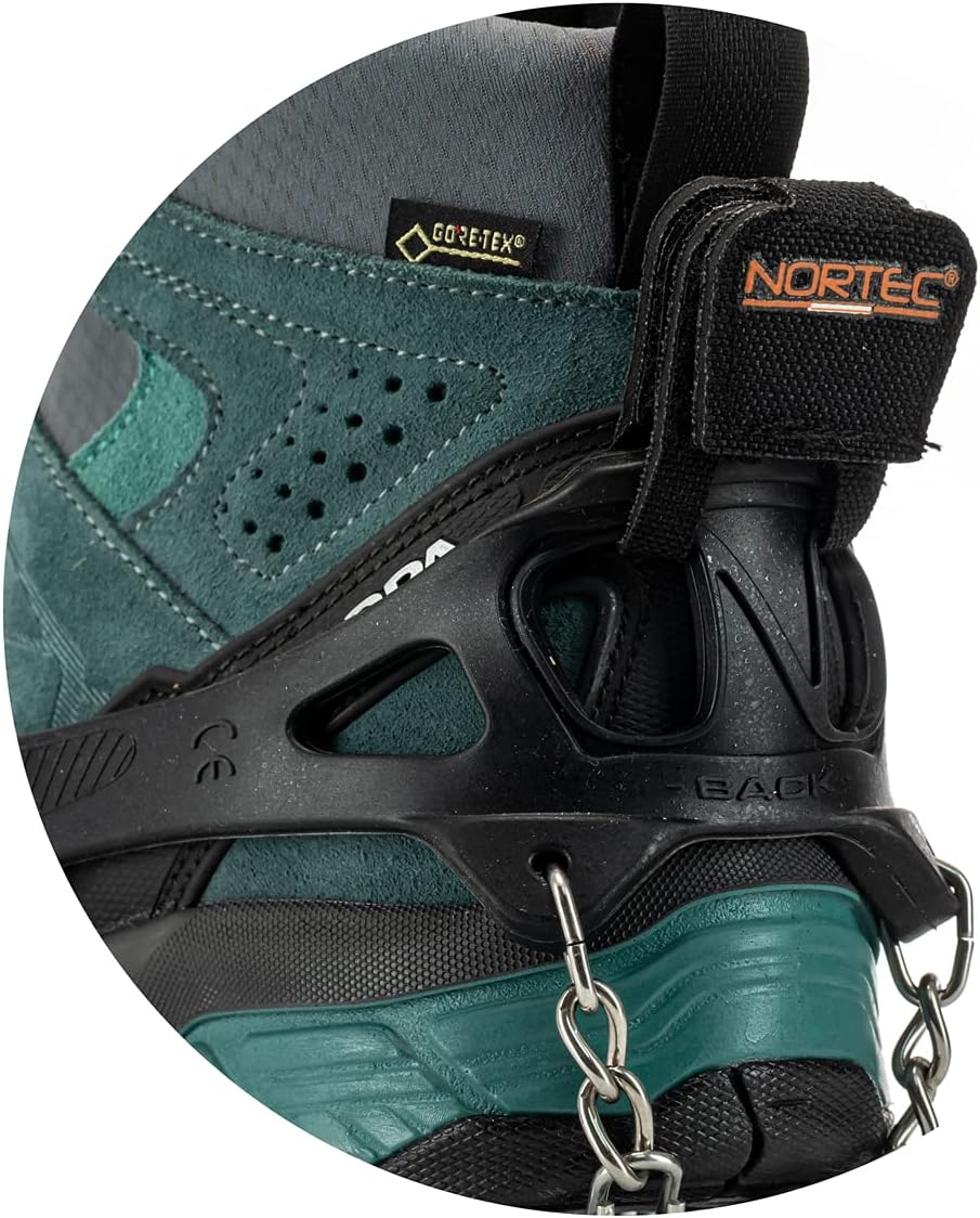 Nortec Spikes ALP 2.0 Made in Italy für Winter Trekking auf EIS und Schnee, Micro Spikes Leicht für