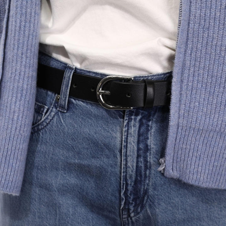 FASHIONGEN - Damengürtel aus pflanzlich gegerbtem Vollnarbenleder, 3 cm breiter ledergürtel, Damengü