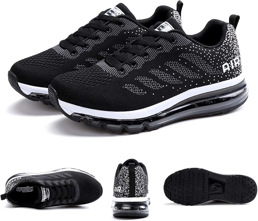 frysen Herren Damen Sportschuhe Laufschuhe mit Luftpolster Turnschuhe Profilsohle Sneakers Leichte S