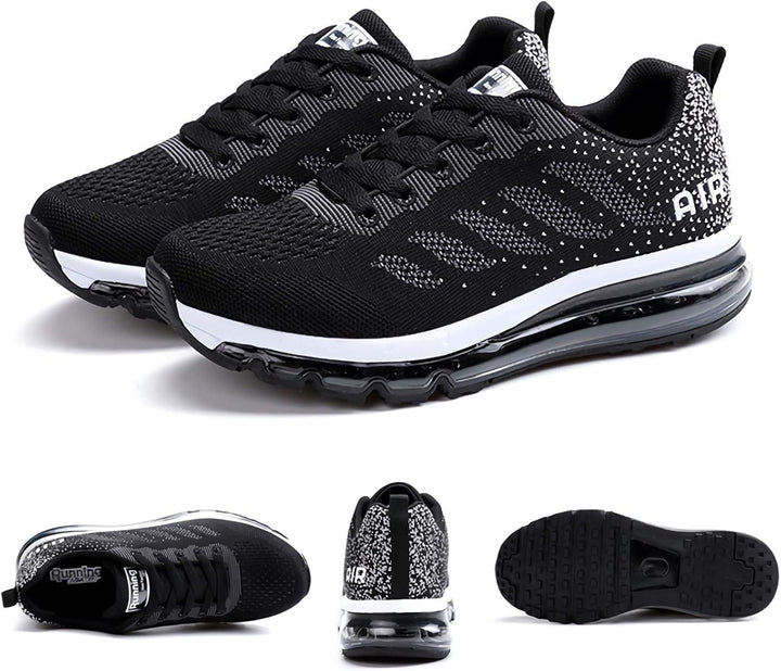 frysen Herren Damen Sportschuhe Laufschuhe mit Luftpolster Turnschuhe Profilsohle Sneakers Leichte S