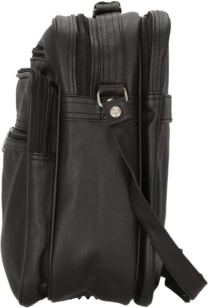 D&N Business Line Umhängetasche, 39 cm, 26 Liter, Schwarz