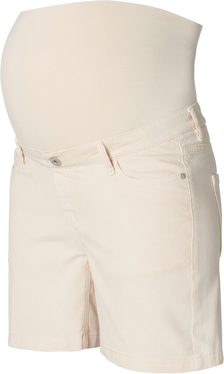 Supermom Damen Jeans Hurlock Over The Belly Shorts 30 Bone White - P989, 30 Bone White - P989